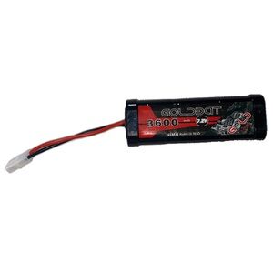 GOLDBAT 3600mAh 7.2V NiMH RC Battery with Tamiya Connector for RC Evader BX etc.